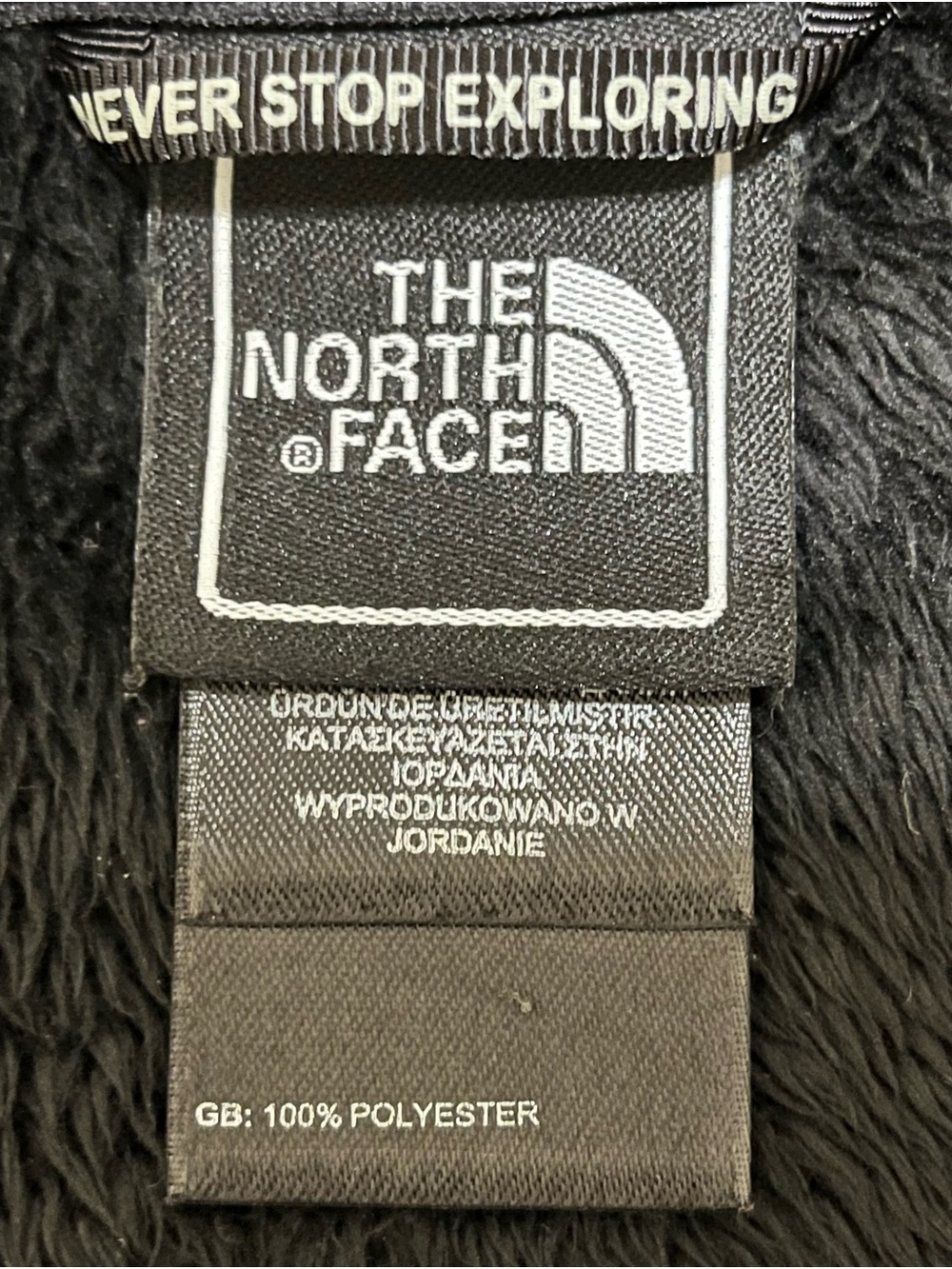 The North Face Women's Osito Black Fuzzy Fleece Teddy Full Zip Jacket M - Picture 5 of 8